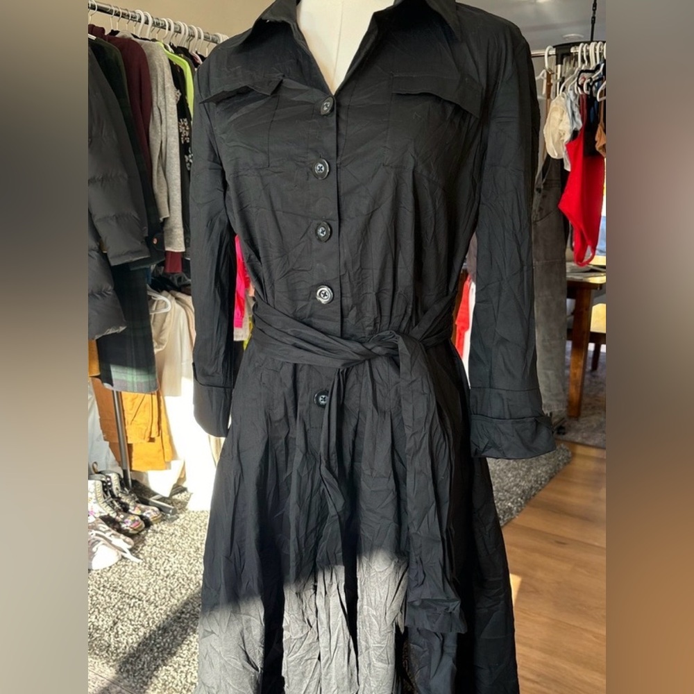 Banana Republic Black Long Sleeve Dress NWOT
